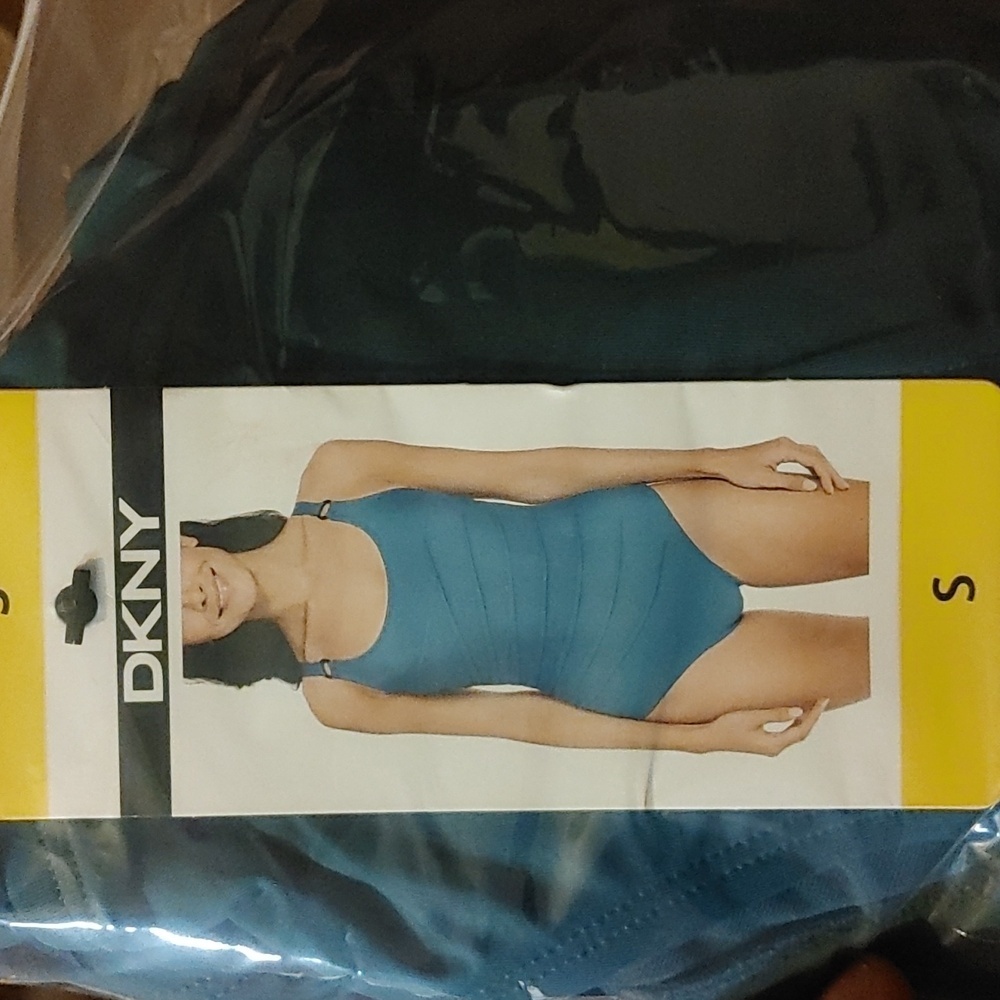 NWT DKNY one‎ piece swimsuit blue - Picture 9 of 10
